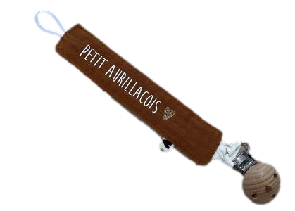 Les Petits Marmots | Attache tétine caramel - Petit Aurillacois