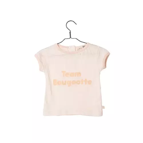 Les Petits Marmots | Tee-shirt jersey "Team Bougeotte" - Abricot 