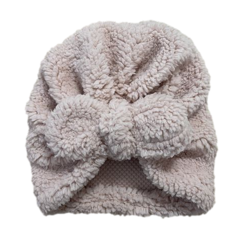 Les Petits Marmots | Turban sherpa (0-3mois/3-6mois) - Rose 