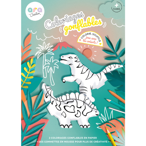 Les Petits Marmots | Coloriages gonflables - Dinosaure