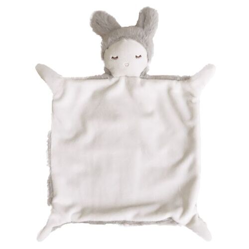 Les Petits Marmots | Doudou lapin tout doux - Gris