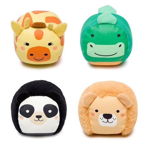 Les Petits Marmots | Les Dooballs - Set de 4 balles doudous - Jungle