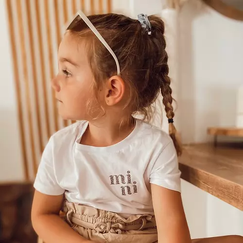 Les Petits Marmots | Tee-shirt blanc manches courtes - Mini