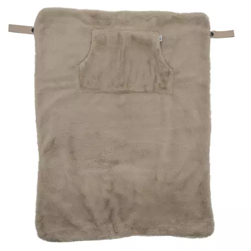 Les Petits Marmots | Couverture nomade angora - Beige