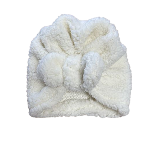 Les Petits Marmots | Turban sherpa (0-3mois/3-6mois) - Ecru