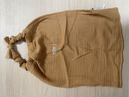 Les Petits Marmots | Serviette de cantine caramel - Miam !