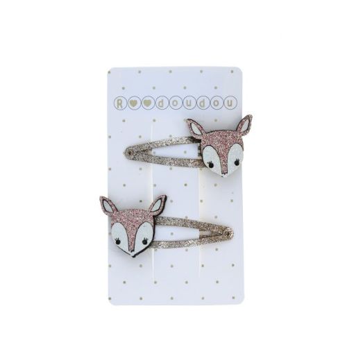 Les Petits Marmots | Set de 2 barrettes - Biche