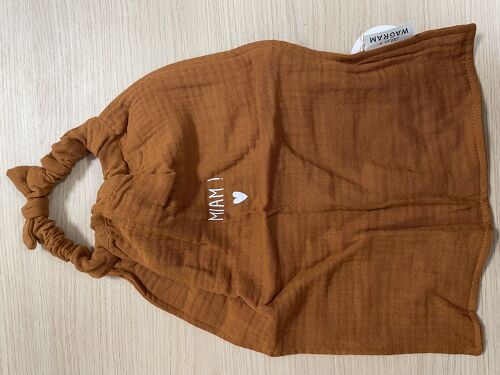 Les Petits Marmots | Serviette de cantine caramel - Miam !
