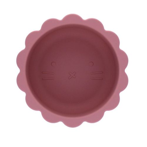 Les Petits Marmots | Bol lion silicone - rose