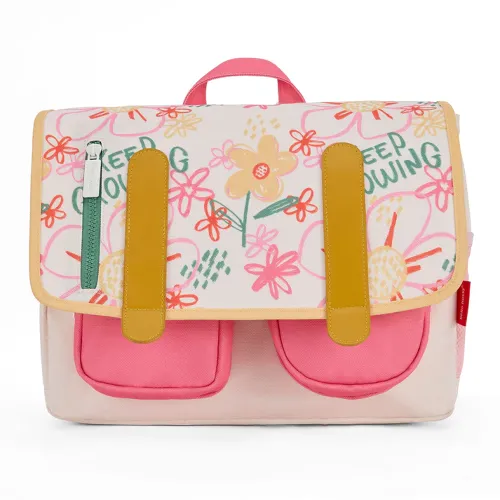 Les Petits Marmots | Cartable 2-7ans - Flower artwork