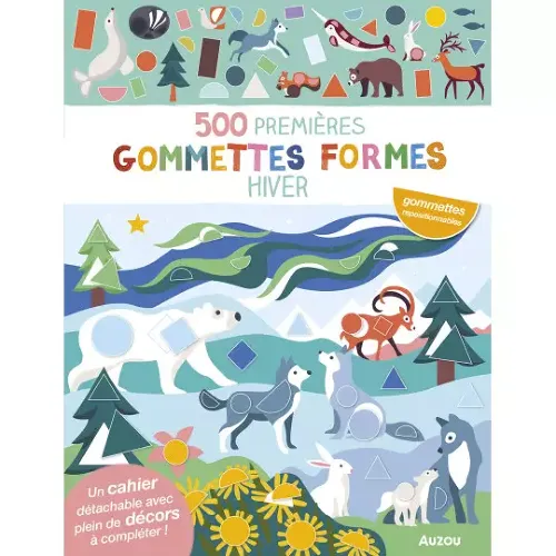 Les Petits Marmots | 500 premières gommettes formes - Hiver