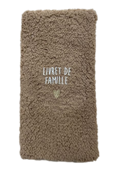 Les Petits Marmots | Protège livret de famille - Moumoute cacao