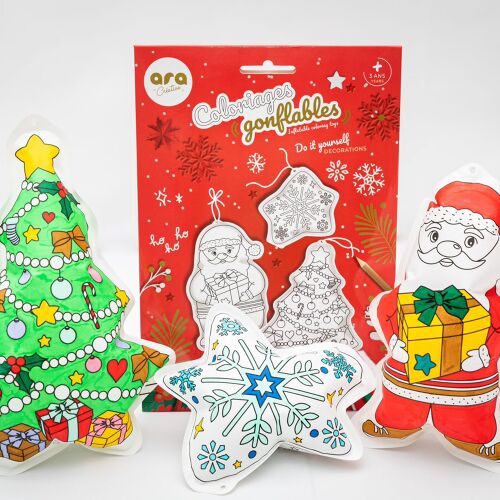 Les Petits Marmots | Coloriages gonflables à suspendre - Noël