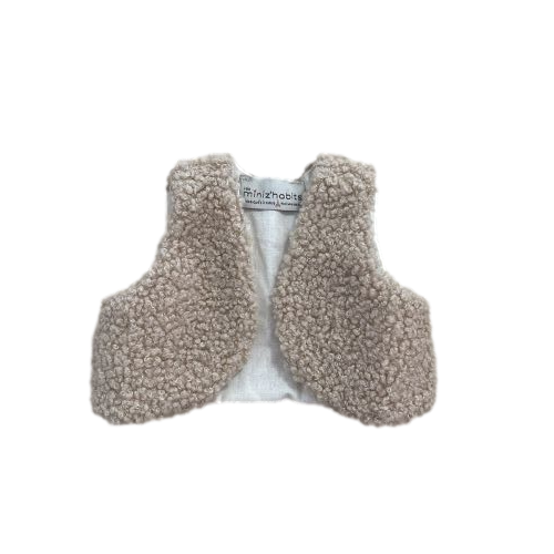 Les Petits Marmots | Gordis - Gilet sans manches Tao en bouclette beige