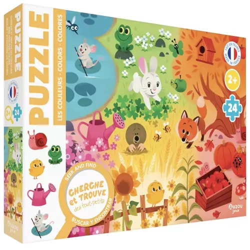 Les Petits Marmots | Puzzle cherche et trouve 24 pièces - Les couleurs