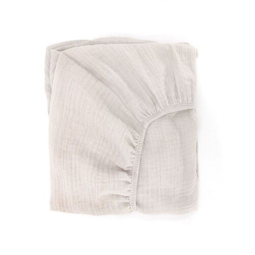 Les Petits Marmots | Drap housse 60*120 - Cloud powder