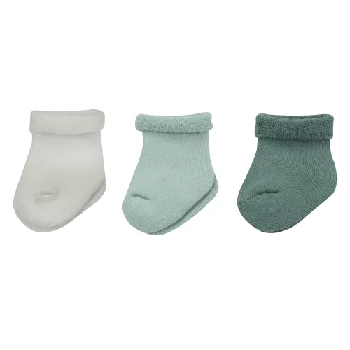 Les Petits Marmots | Set de 3 chaussettes 0/6 mois - Vert
