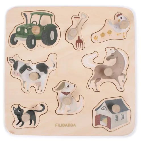 Les Petits Marmots | Puzzle en bois - La ferme