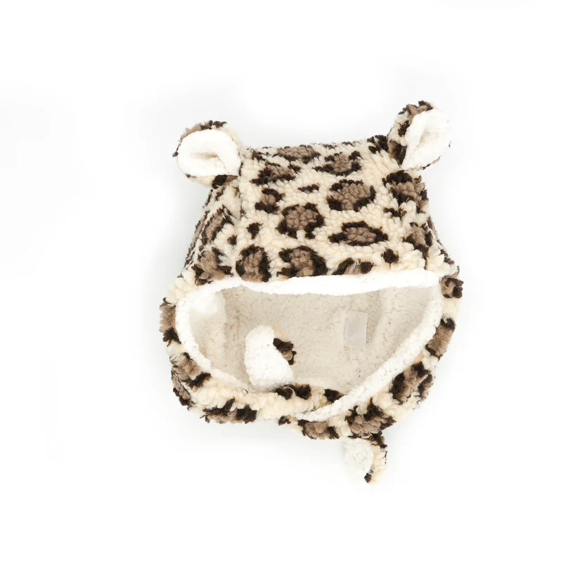 Les Petits Marmots | Bonnet teddy - Léopard