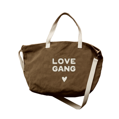 Les Petits Marmots | Sac de voyage velours - Love gang
