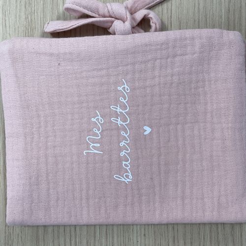 Les Petits Marmots | Porte-barette rose - Mes petites barrettes