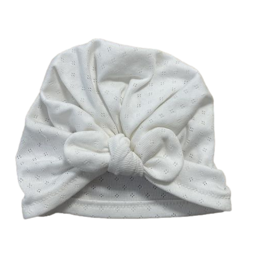 Les Petits Marmots | Turban jersey pointelle - Ecru 