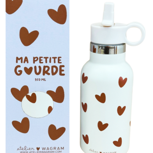 Les Petits Marmots | Gourde acier inoxydable - Crème