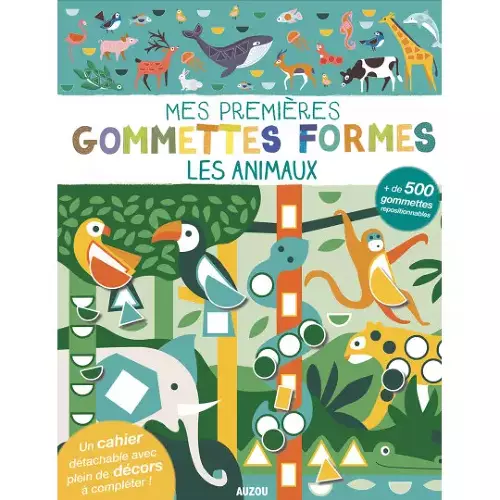 Les Petits Marmots | Mes premières gommettes formes - Les animaux