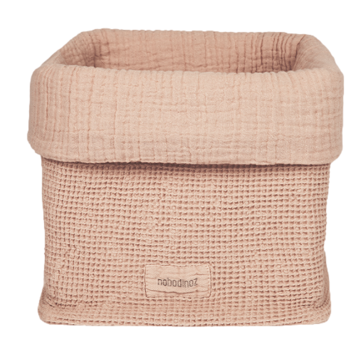 Les Petits Marmots | Panier en coton lavé - Wabi-Sabi - Powder Pink