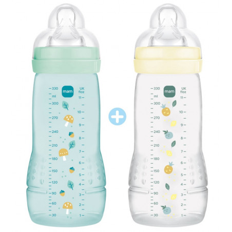Les Petits Marmots | Set 2 biberons Easy Activ 330ml - Ice et Pearl
