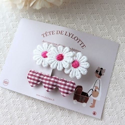 Les Petits Marmots | Duo de  barrettes - Fushia