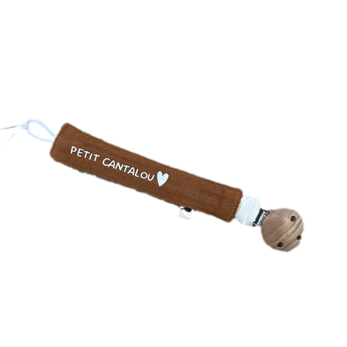 Les Petits Marmots | Attache tétine caramel - Petit cantalou