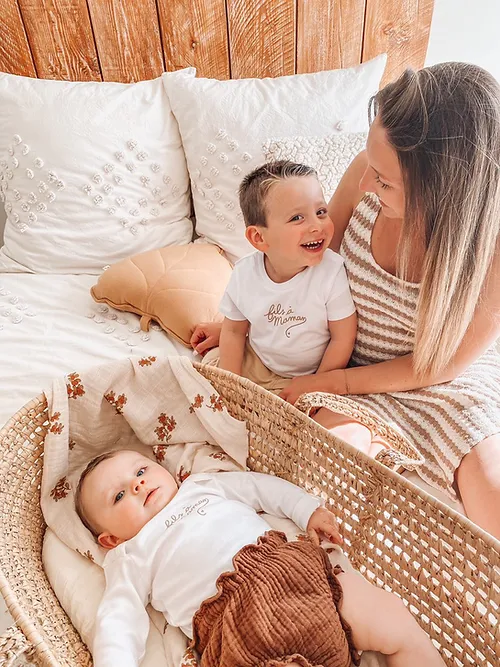 Les Petits Marmots | Tee-shirt blanc manches courtes - Fils à maman