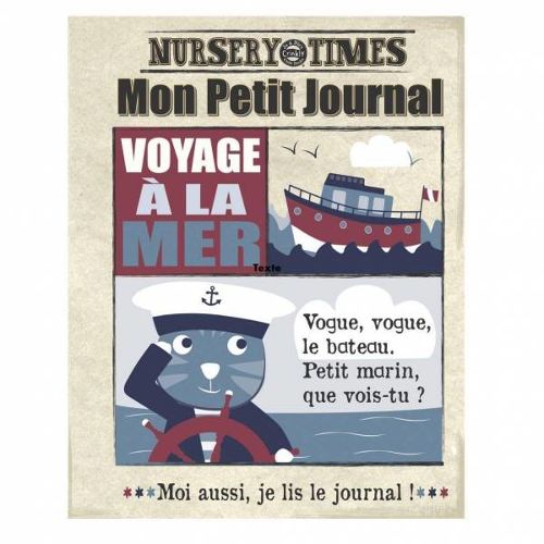 Les Petits Marmots | Journal en tissu - La Mer