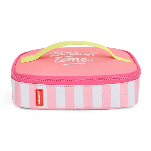 Les Petits Marmots | Sac à goûter isotherme - Pink Stripes