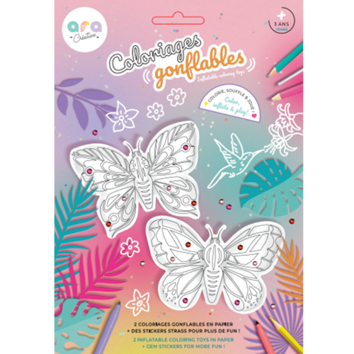 Les Petits Marmots | Coloriages gonflables - Papillon