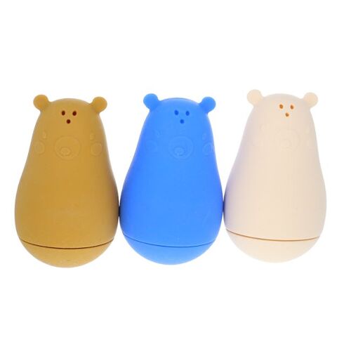 Les Petits Marmots | Jeu de bain en silicone - Oursons