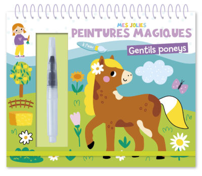 Les Petits Marmots | Peintures magiques à l'eau - Gentils poneys