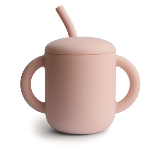 Les Petits Marmots | Tasse d'apprentissage avec paille - Mushie