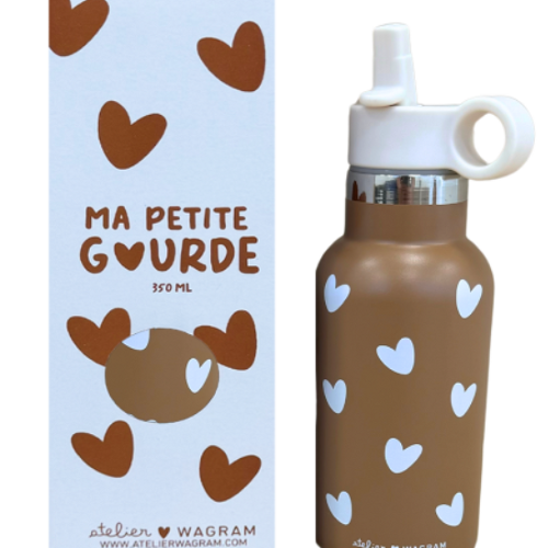 Les Petits Marmots | Gourde acier inoxydable - Caramel