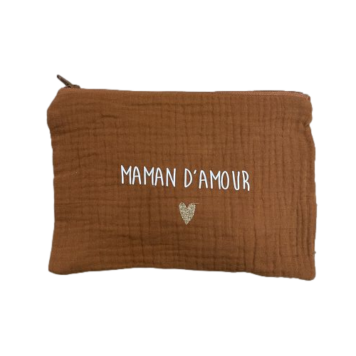 Les Petits Marmots | Pochette caramel - Maman d'amour