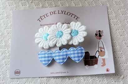 Les Petits Marmots | Duo de  barrettes - Bleu