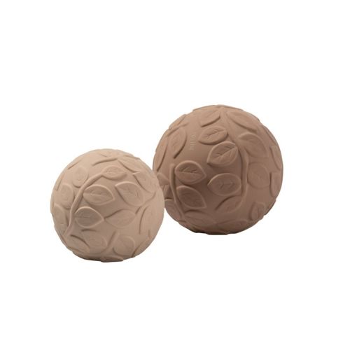 Les Petits Marmots | Set de 2 balles sensorielles - Feuilles marrons