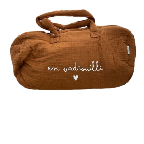 Les Petits Marmots | Sac polochon maxi caramel - En vadrouille