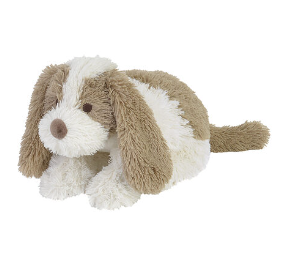 Les Petits Marmots | Peluche chien blanc et marron 20cm