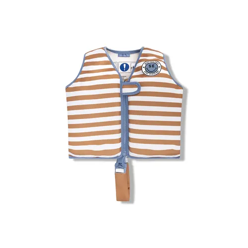 Les Petits Marmots | Gilet de natation 3-6ans - Rayures marron/beige
