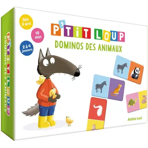 Les Petits Marmots | P'tit loup - Dominos des animaux