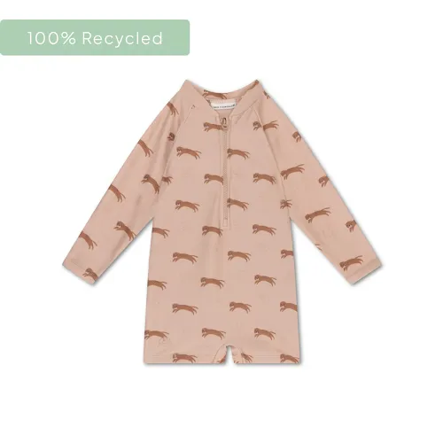 Les Petits Marmots | Maillot de bain manches longues anti-UV - Léopard