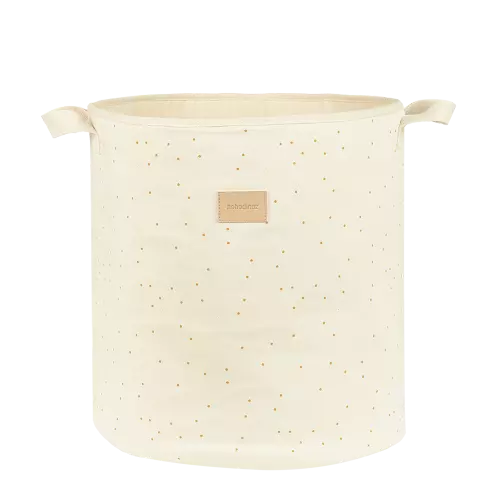 Les Petits Marmots | Panier de rangement - Natural honey sweet dots