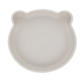 Les Petits Marmots | Assiette ours silicone - sable